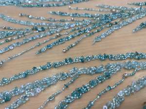 Año Nuevo de lujo de alta moda hecho a mano abalorios de cristal ecológico tela de diseñador nupcial para ropa de fiesta de boda - Product Image 3