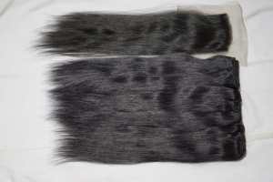 ผมอินเดียแท้แบบตรง ไม่ผ่านการแปรรูป เกรด Remy Virgin แบบ Double Drawn เย็บด้วยเครื่องจักรอย่างดี ไม่หลุดร่วง นุ่ม เงางาม คุณภาพสูง พร้อมเชือกผูกผม - Product Image 6