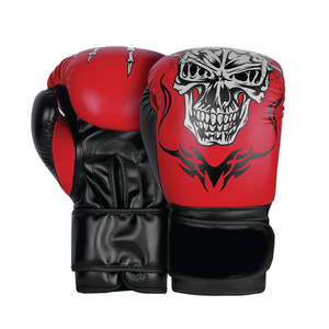 นวมชกมวยของผู้ชายทำจากหนังที่มีปลอกข้อมือพิมพ์ลายสินค้ามาใหม่ - Product Image 5