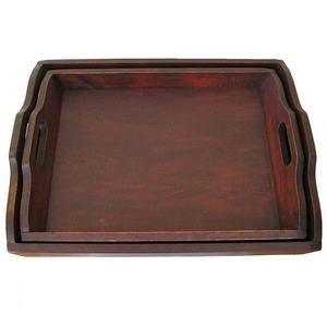 Bandeja DE SERVICIO DE ACERO INOXIDABLE hecha a mano de alta calidad con asas doradas, artículo superventas - Product Image 4