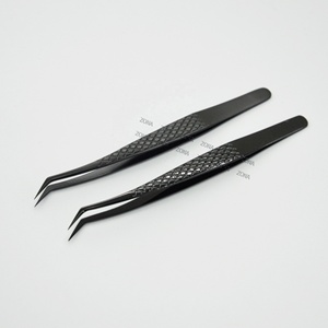 แหนบขนตาสีดำปากคีบขนตาแบบปลายโค้งงอได้ - Product Image 3