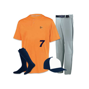 Customizable Breathable Plus Size Baseball Uniform Sets Sublimation Print Stitched Design 100% Polyester Quick Dry Custom Team - Product Image 5