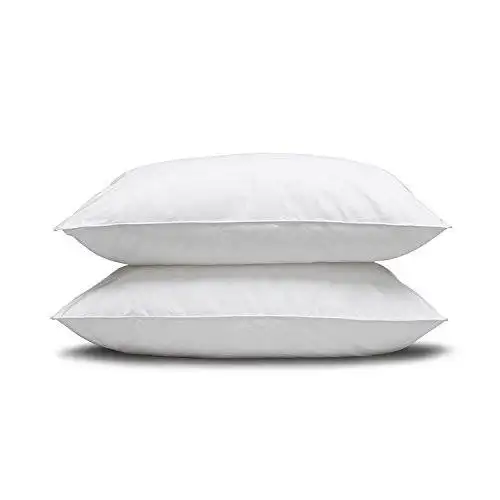 Trắng Percale 100% Cotton Vải Cho Khách Sạn 5 Sao Bộ Đồ Giường