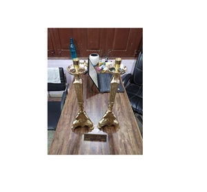 Bâton de bougie en laiton, fournitures d'église, cuivworld inde - Product Image 1