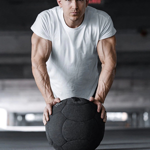 Camiseta de manga corta para culturismo, ropa informal de gimnasio de algodón, de secado rápido - Product Image 3