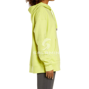 Ventes en gros de sweats à capuche en polaire doux pour l'hiver, design et logo personnalisés, à carreaux, respirants, coupe-vent, avec poches avant pour femmes - Product Image 3