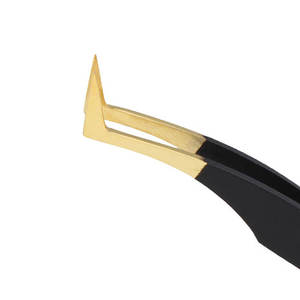 Logotipo privado, venta al por mayor, pinzas para pestañas con punta de fibra, colores personalizados, Fáciles de elegir, pinzas para extensión de pestañas de 90 grados - Product Image 2