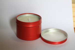 Bougie parfumée en cire de soja Caro Tin Wax, gris clair, décoration de maison de luxe personnalisée - Product Image 6
