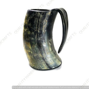 Meilleure vente Viking tasse à corne à boire nouveau Design chope à corne de buffle artisanat de haute qualité de l'Inde pour les fêtes - Product Image 1