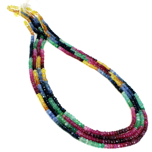 Perles tourmalines rondes naturelles, fil de 4mm,3mm et 16 pouces, 55.60 cm - Product Image 1