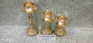 Portavelas de latón dorado pulido, suministros para Iglesia - Product Image 3