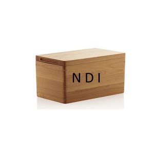 Hot Sale Daily Catering Usage Rectangular Shape Large Capacity Wooden Bread Bin Cookies Food <b>Storage</b> Bread <b>Box</b> - Product Image 1