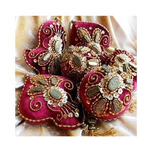 Zari-adornos de regalo de Navidad, bordado a mano, 100% - Product Image 1