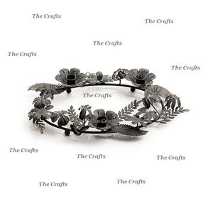 Ensemble de deux porte-bougie en fer noir, taille et forme personnalisées, porte-bougie décoratif pour la maison et la décoration d'hôtel - Product Image 5