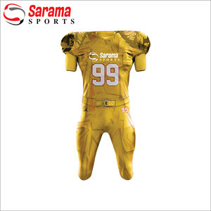 Uniformes de Football européens et américains, équipement avec maillots et drapeaux de Football en sergé - Product Image 1