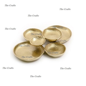 Tazón de Aluminio de Diseño Admirable en Color Dorado para Chocolates, Frutos Secos y Aperitivos, Tazón para Servir de Alta Calidad - Product Image 5