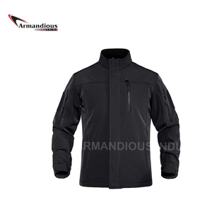 High Quality Wholesale Thick Zip <b>Men</b> Winter <b>Jackets</b> Custom <b>Men</b> Outdoor <b>Soft</b> <b>Shell</b> <b>Jackets</b> Without Hood - Product Image 5