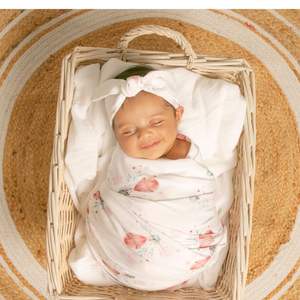 100% organic cotton jersey <b>swaddle</b> <b>blankets</b> <b>swaddle</b> wraps for newborn - Product Image 2