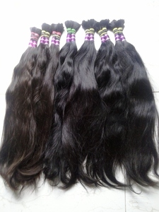 Extensions de cheveux humains droits Remy indiens tissés non traités et naturels de qualité supérieure - Product Image 3