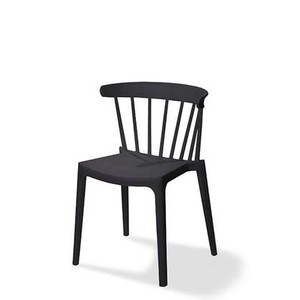Stackable Dining Chairs Design Plastic Hot Sale Luxury Modern Garden Chair Outdoor Furniture Windson Chair Black Household