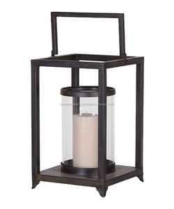 Candelabros colgantes decorativos rústicos blancos, candelabros y tarros de Metal con patrón navideño - Product Image 4