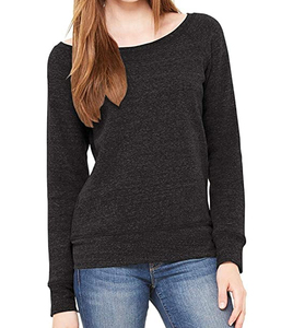 350 GSM Bella Canvas Sponge Fleece Sudadera de cuello ancho (7501) Sudaderas y sudaderas con capucha con cuello redondo para mujer - Product Image 1