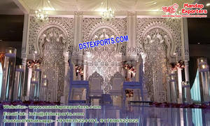 Mur bougies Jharokha de mariage musulman, 30 pièces, scène de cérémonie de mariage rétro, de style british - Product Image 5