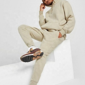 Survêtement de sport pour hommes de qualité supérieure 100% coton col à capuche d'hiver tricoté dernier tissu polaire imperméable à la mode solide haut - Product Image 2