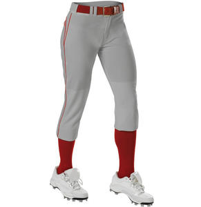 Pantalones de Béisbol y Sóftbol al por Mayor para Jóvenes/Adultos, Pantalones de Práctica para Equipos de Club Femeninos con Ribete/Pantalones de Sóftbol - Product Image 3