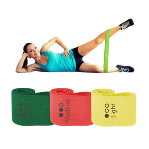 Custom Logo Fitness 3pcs Elastic Legs <b>Exercise</b> Fabric Hip Circle Glute Loop Gym Resistance <b>Bands</b> Set - Product Image 1