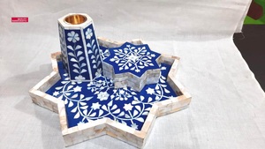 Caja con incrustaciones de perlas para manualidades, quemador de incienso de alta calidad, mopa árabe, Mubkhar, Ramadán, regalo, dujoon - Product Image 6