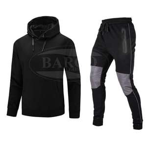 Chándal de hombre sólido con capucha de talla grande y logotipo personalizado OEM, ropa deportiva de ajuste regular, gimnasio, cómodo, buen precio de fábrica - Product Image 5