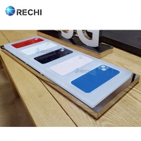RECHI comptoir lumineux personnalisé acrylique accessoire de téléphone au détail POS présentoir plateau pour différents modèles de téléphone affichage de démonstration