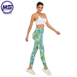 Leggings pour femmes Logo personnalisé Leggings de yoga taille haute pour femmes pantalons pour femmes respirants usine en stock contrôle du ventre - Product Image 4