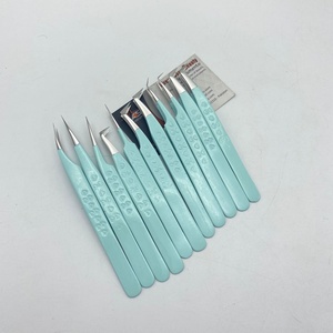 แหนบถอนคิ้วขนตามืออาชีพสีมิ้นท์ทำจากสเตนเลสรูปหัวใจสั่งทำทำจากเส้นใยไฟเบอร์ทดสอบด้วยมือ - Product Image 5