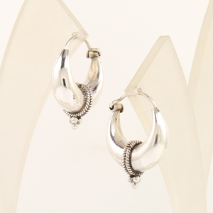 Pendientes de estilo aro casuales 6,5 gramos lisos sin piedra gran calidad 925 joyería de plata esterlina sólida pura joyería de moda - Product Image 4