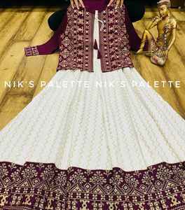 Anarkali Round Kurti With Jacket Robe Anarkali pour femmes Présenté par Royal Export - Product Image 3