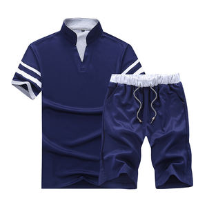 Traje de manga corta personalizado para hombre, ropa deportiva para correr, secado rápido, transpirable, de talla grande - Product Image 1