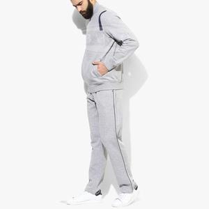 Chándal personalizado de poliéster 100% con cremallera para hombre, forro polar de temporada de invierno de alta calidad con logotipo impreso, manga larga - Product Image 2