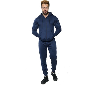 Cheap Price Winter Season Fashion Mens Tracksuits Set Eco-Friendly Lightweight Plain Fleece Slim FIT <b>Zip</b> Hoodie Tops Jogging - Product Image 1