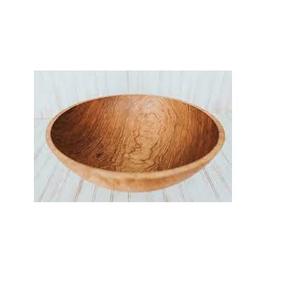 100% bol en bois naturel fait à la main bol rond personnalisable bol à salade de fruits pour une utilisation en cuisine produit Offre Spéciale - Product Image 4