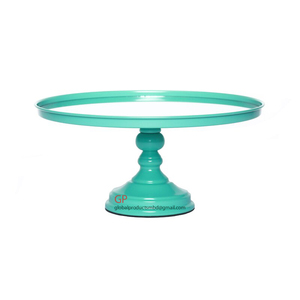 Hot Sale Jet Black Marble Top Cake Stand with Metal Leaf 2 Tier for Wedding & Party Hotels - Product Image 5
