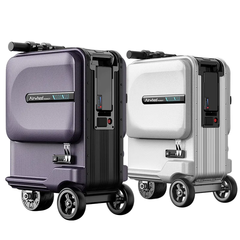 Scooter bagages Airwheel SE3miniT sac décent valise d'affaires intelligente en aluminium continuer argent équitation bagages sacs cas voyage