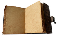 Livre d'ombres en cuir fait à la main avec serrure en C, 200 Pages pour Journal de livre Vintage unisexe, vente en gros