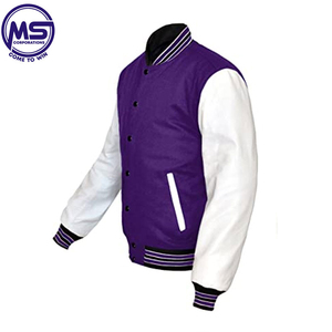 Veste d'université brodée de baseball universitaire Veste d'université brodée de baseball universitaire en gros - Product Image 3