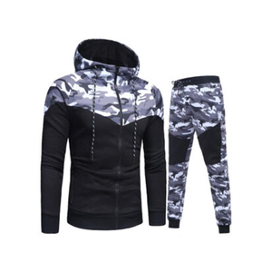 Survêtement pour hommes sweat à capuche en coton uni survêtements jogging en gros sport noir survêtement imprimé - Product Image 5