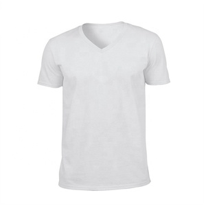 Camisetas Casuales de Manga Corta con Cuello en V para Hombre, 100% Algodón - Product Image 5