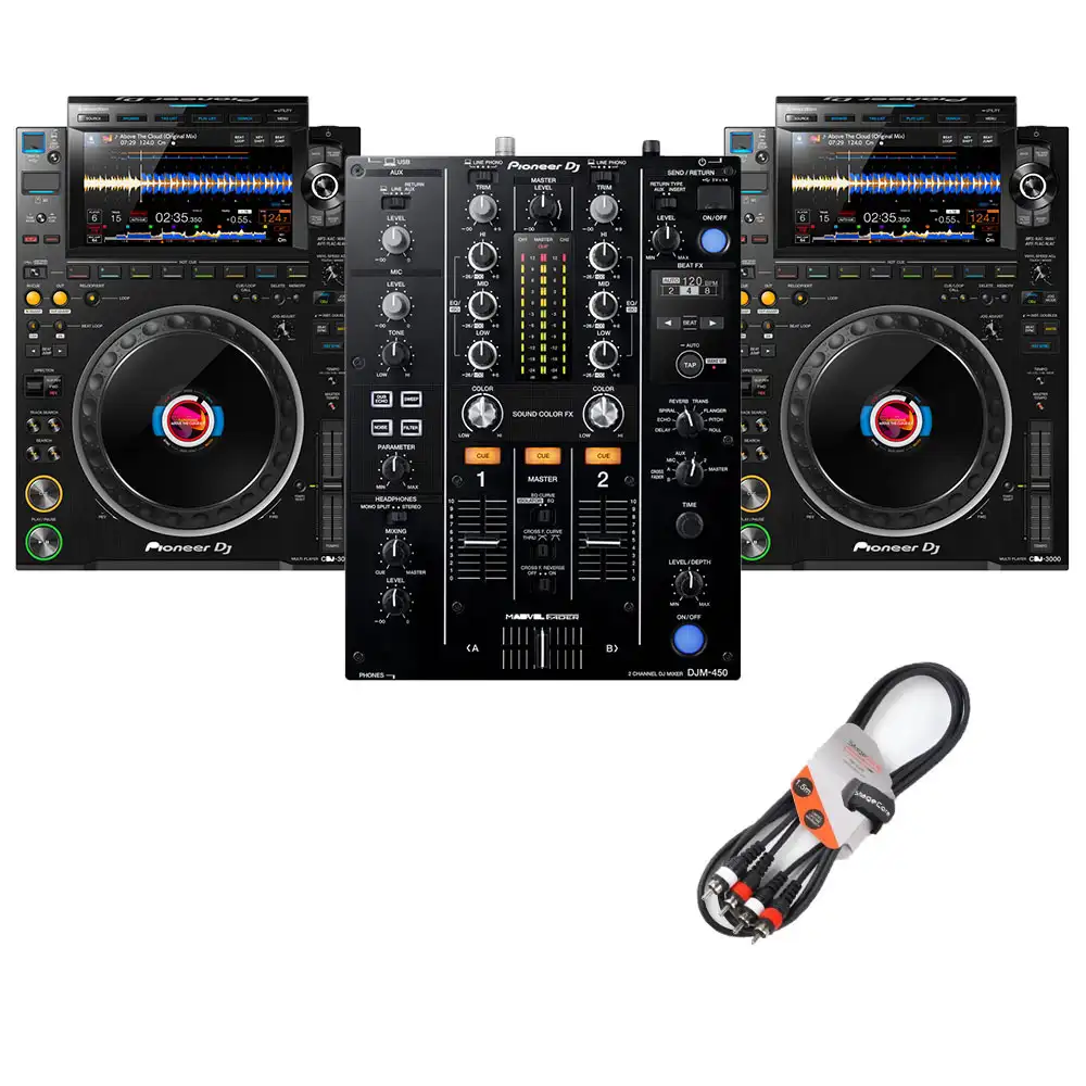 Nuovo e inutilizzato Pioneer DJ CDJ-3000 + DJM-900 NXS2 e Decksaver copre Bundle Dj mixer