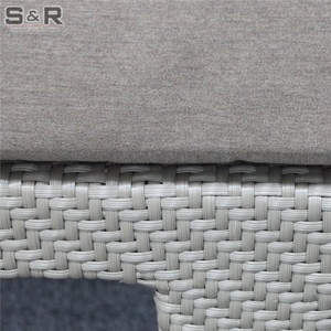 S&R Cama de Día Portátil de Mimbre y Ratán para Patio, Tamaño King Francés, 3 Piezas, con Toldo, Moderna, para Exteriores, para Hotel, Piscina, Sala de Estar - Product Image 4