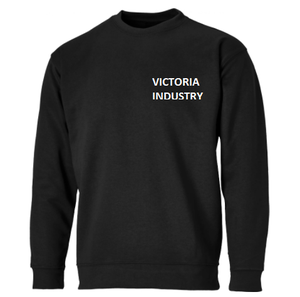 Custom Logo Lined Cotton <b>Fleece</b> Crew Neck Sweatshirt with Chenille Patches High Quality <b>Men's</b> Winter Hoodie OEM Supply - Product Image 2